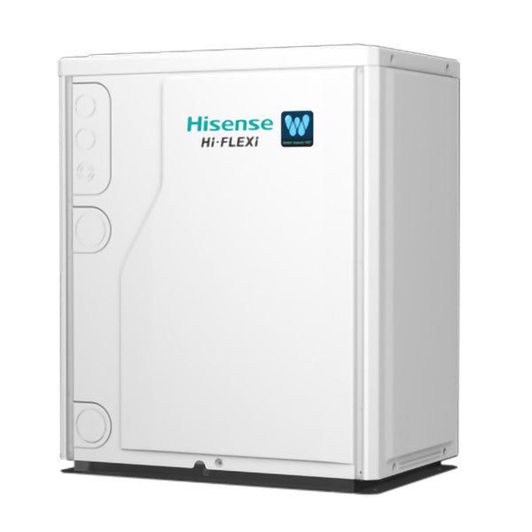 Hisense Hi-Flexi air conditioning unit on a white background