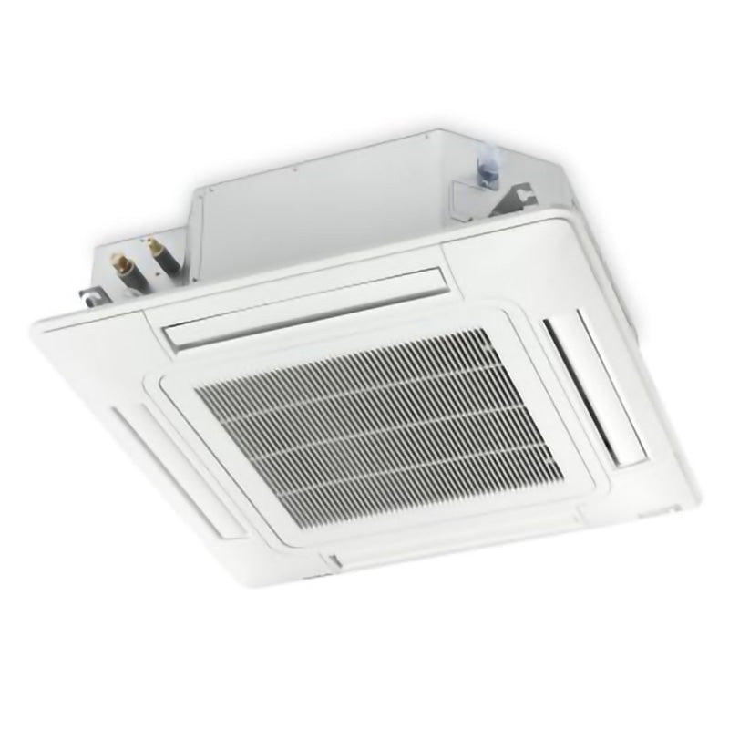 Ceiling-mounted air conditioning unit on a white background