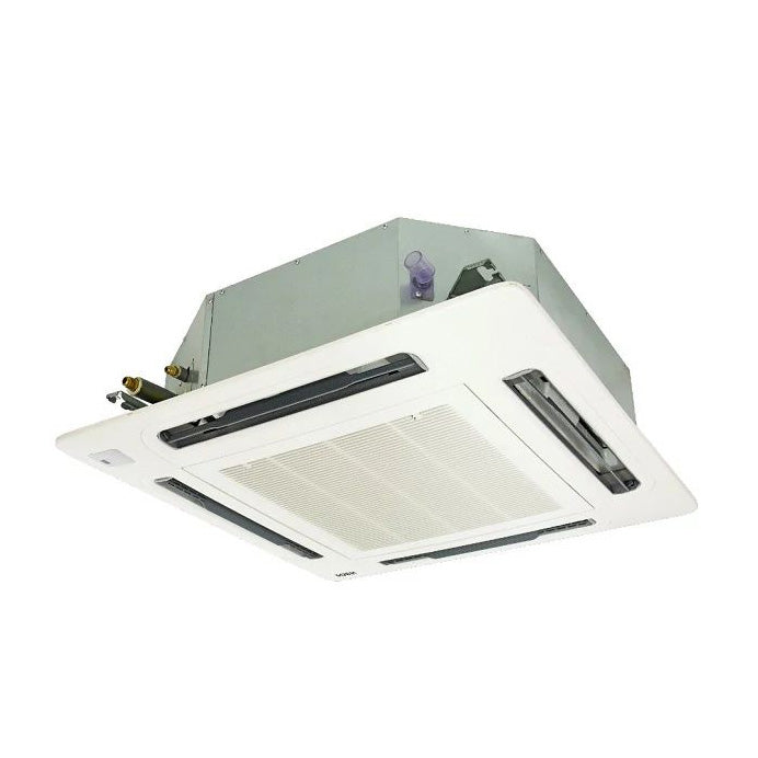 Ceiling-mounted air conditioning unit on a white background
