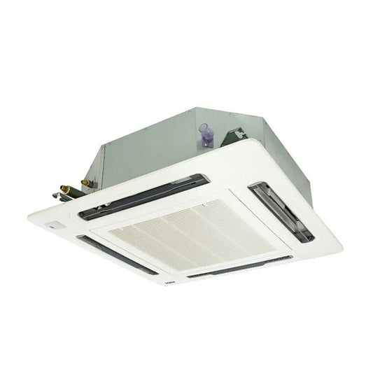 Ceiling-mounted air conditioning unit on a white background