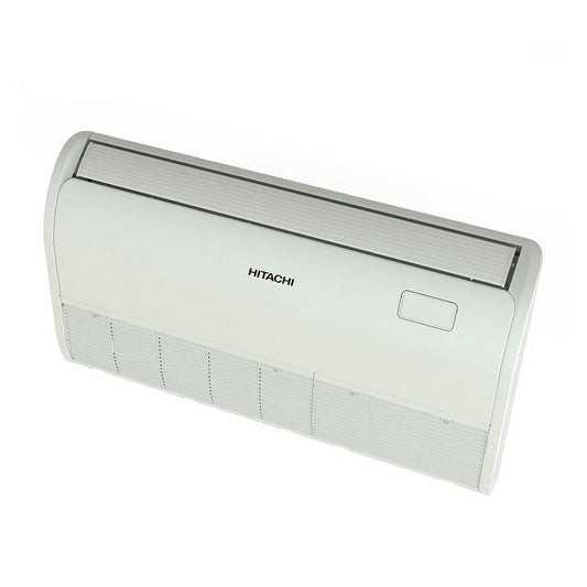 Hitachi surface mounted air conditioner on a white background