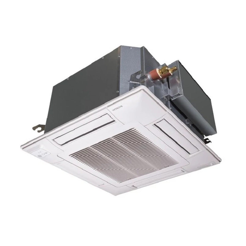 Ceiling-mounted air conditioning unit on a white background