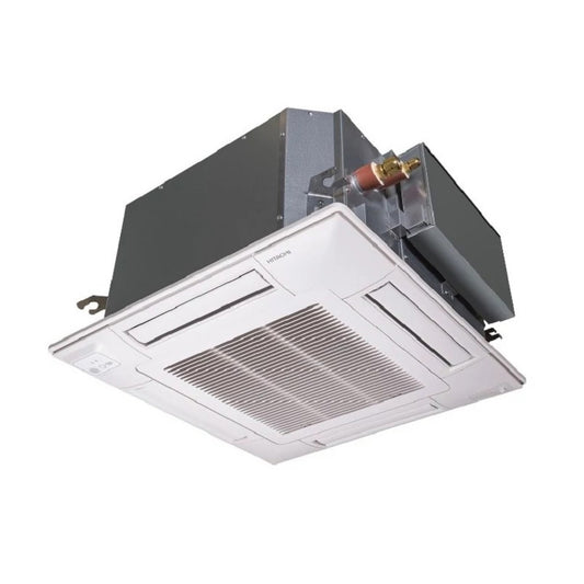 Ceiling-mounted air conditioning unit on a white background