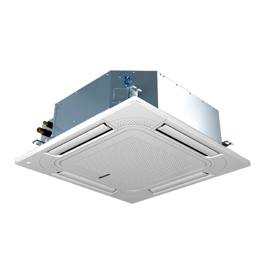 Ceiling-mounted air conditioning unit on a white background