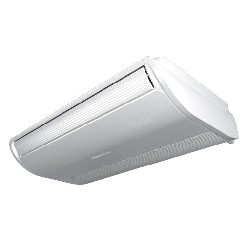 White Hisense air conditioning unit on a white background