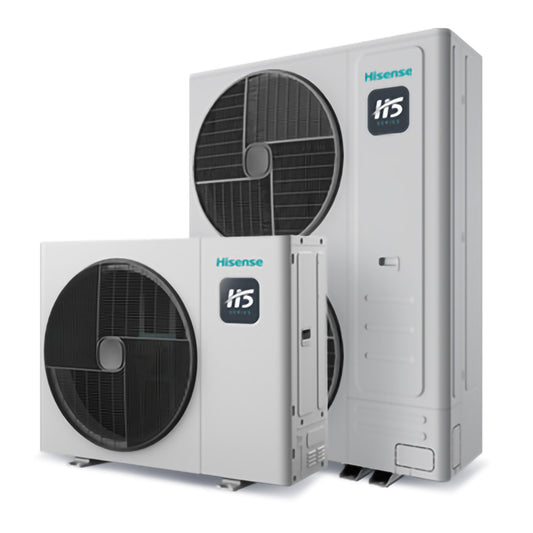 Hisense air conditioning units on a white background