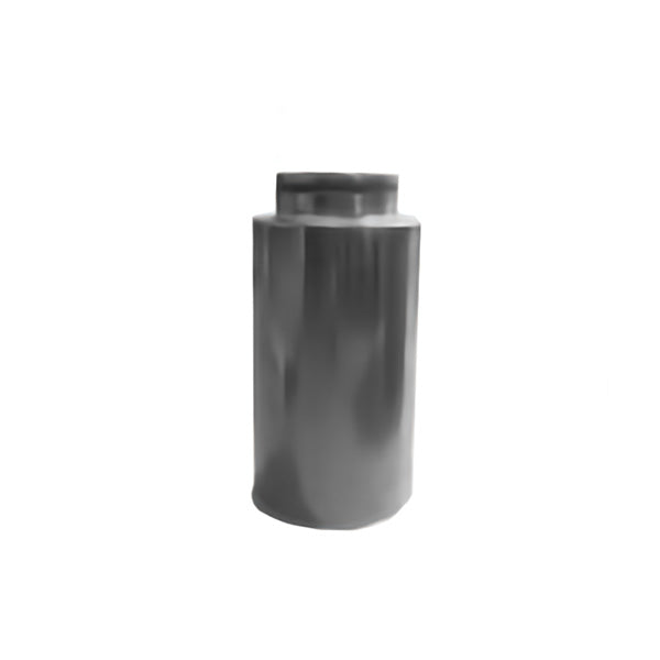 Metallic cylinder on a white background