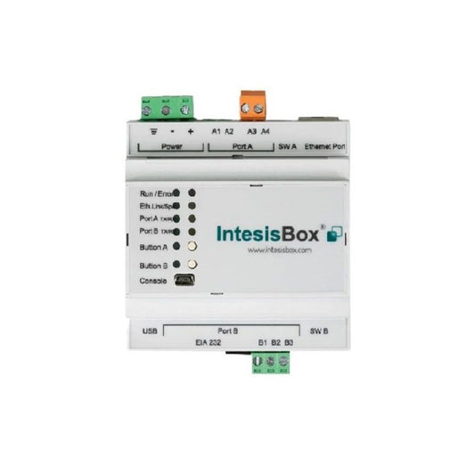 IntesisBox device on a white background