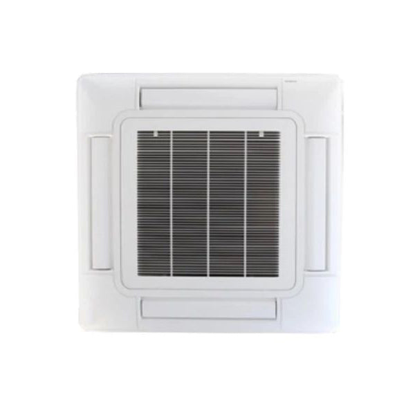 Ceiling-mounted air conditioning unit panel on a white background