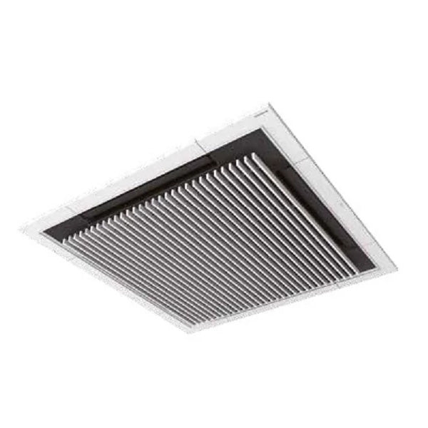 Ceiling-mounted air conditioning unit panel on a white background