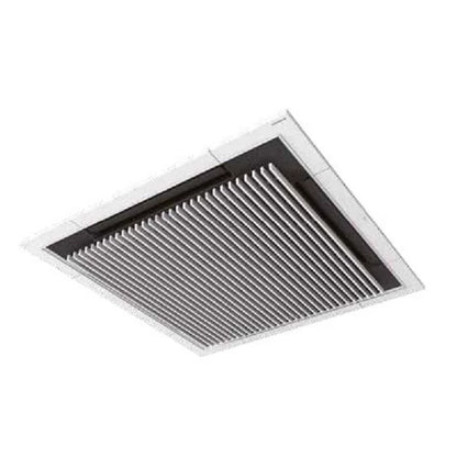 Ceiling-mounted air conditioning unit panel on a white background