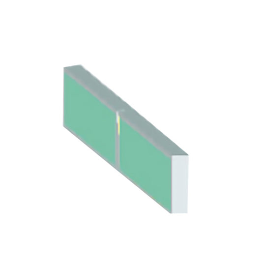 Green and grey 3d rectangle on a white background