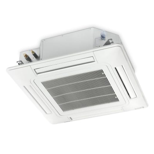 Ceiling-mounted air conditioning unit on a white background