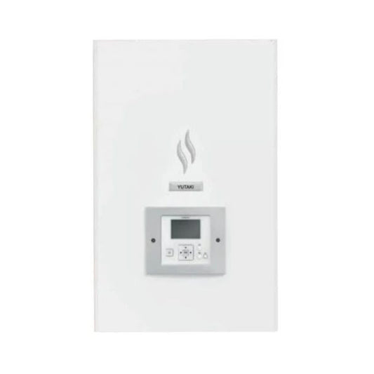 White rectangular hydro box device with a digital display and control panel on a white background