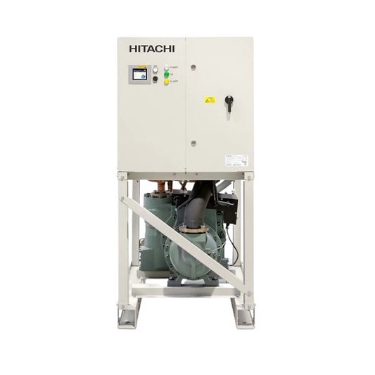 Hitachi industrial machine on a white background