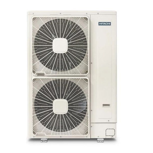 Hitachi air conditioning unit on a white background