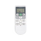 Hitachi air conditioner remote control on a white background