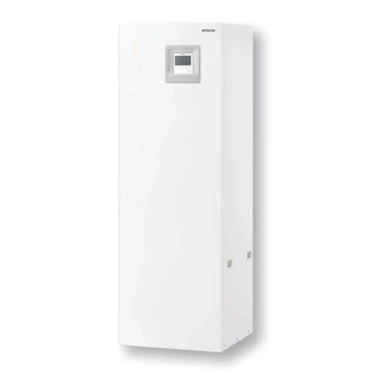 White water heater with a digital display on a white background