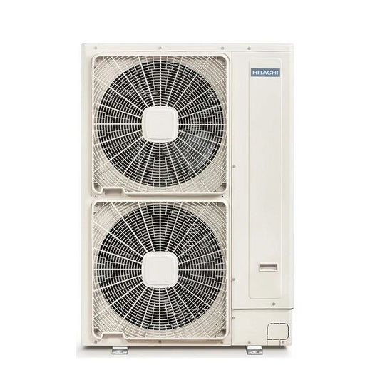 Hitachi air conditioning unit on a white background
