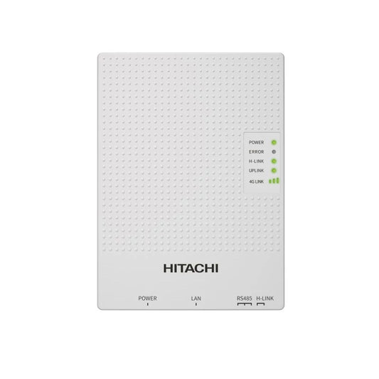 Hitachi device with LED indicators on a white background