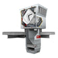 Commercial extraction and ventilation roof system with internals shown on a white background