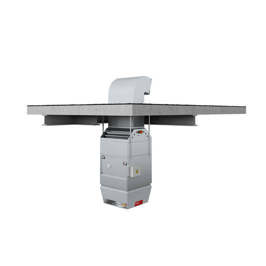 Commercial exhaust system on a white background