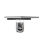 Commercial exhaust system with internals shown on a white background
