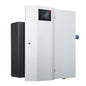 White Hoval Hot Water System Panel with digital display and black tank on a white background